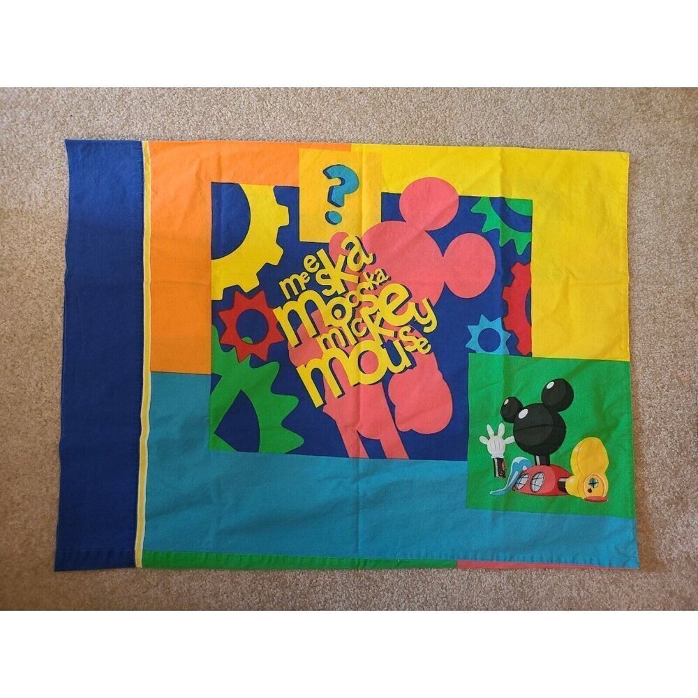 VTG Disney Meeska Mooska Mickey Mouse Club House Standard Pillowcase